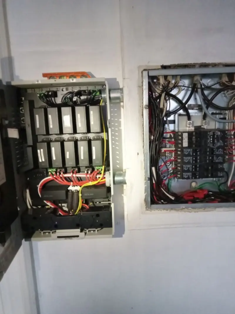 Electrical panel upgrade completed for Security Camera Wiring in Oakland Park